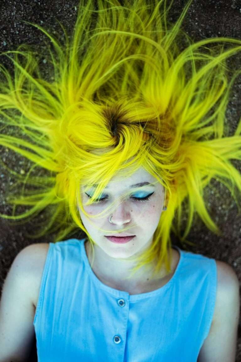 yellow hair dye